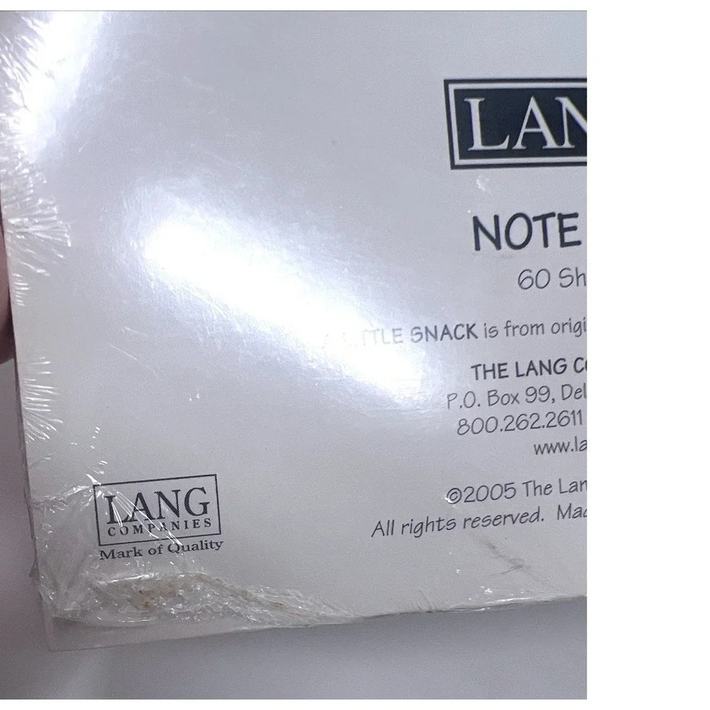 LOT of 2 LANG Design NOTE Pads 2005 New Old Stock 5x7 -60 Sheets Each Ned Young
